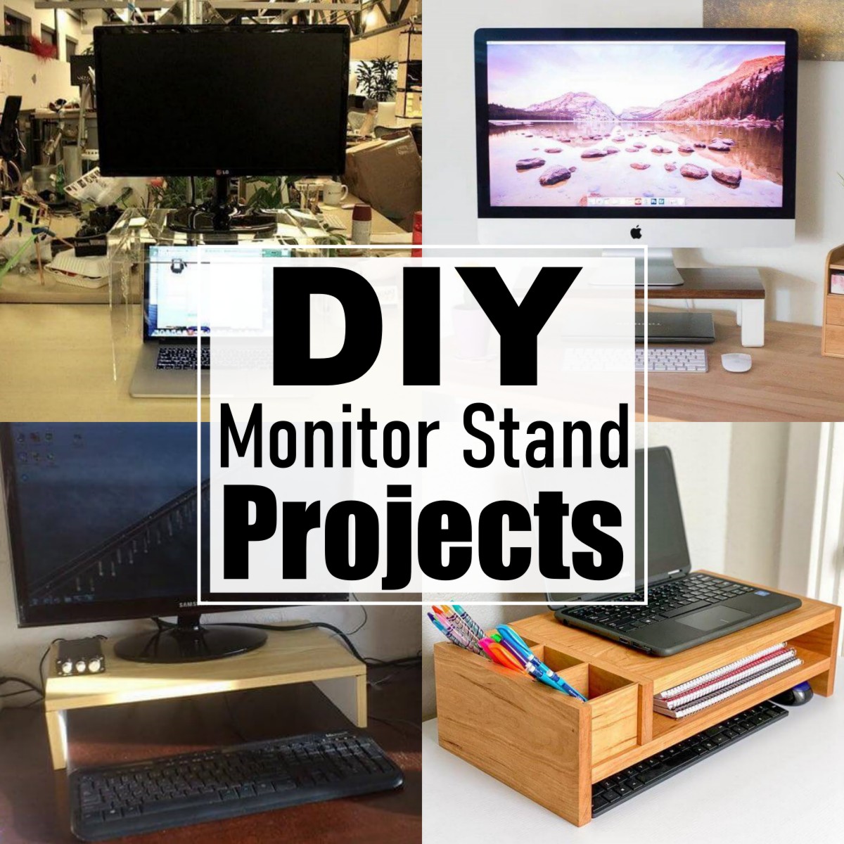 25 DIY Monitor Stand Ideas With Instructions All Sands