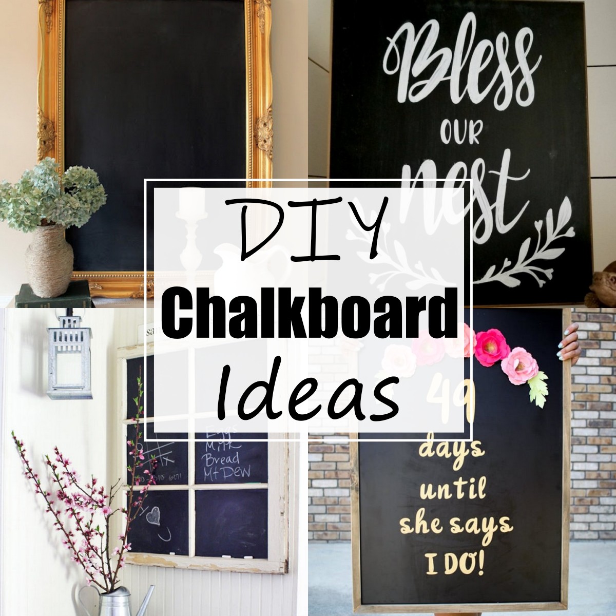 15 DIY Chalkboard Ideas For Home Decor All Sands