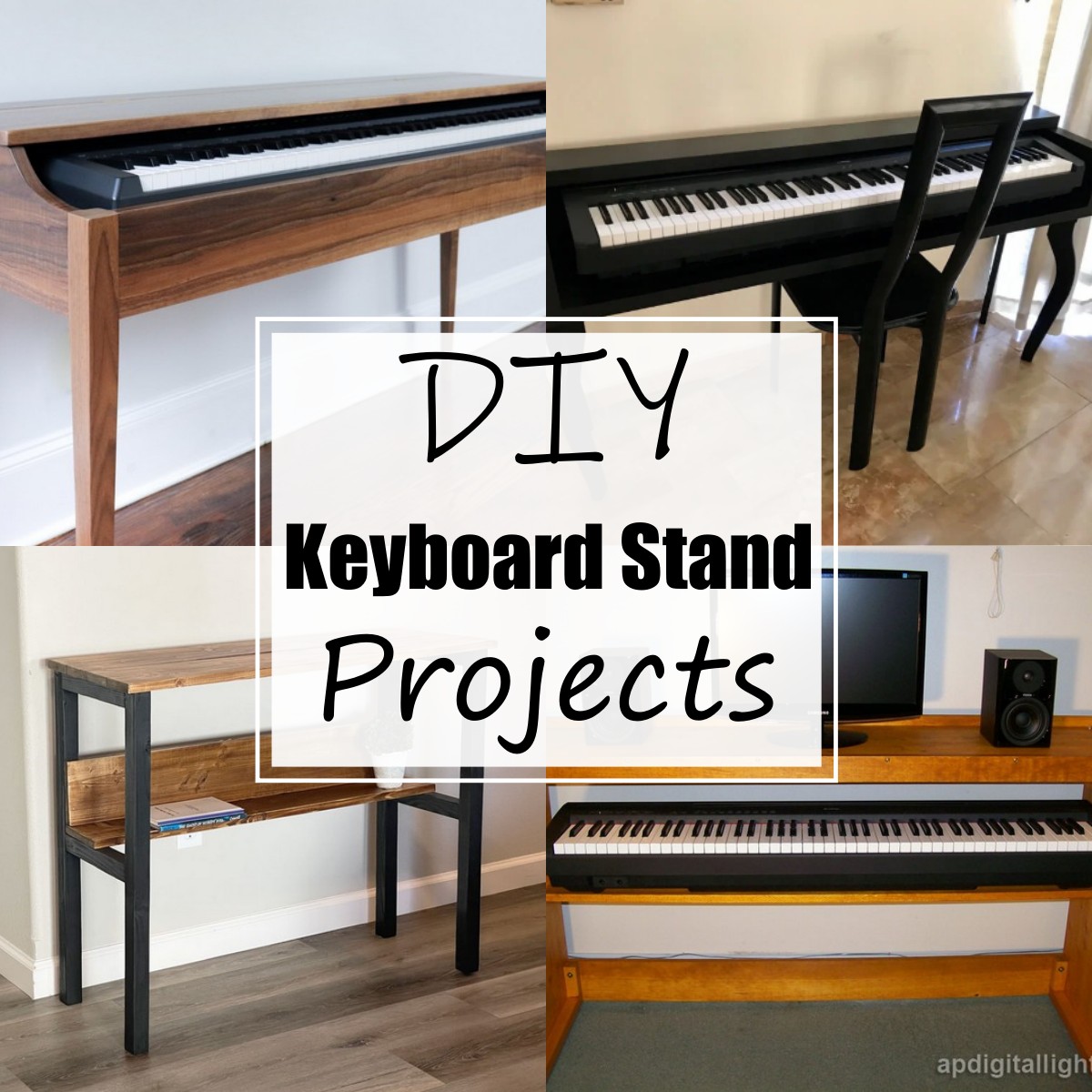 10 DIY Keyboard Stand Projects For Musicians All Sands