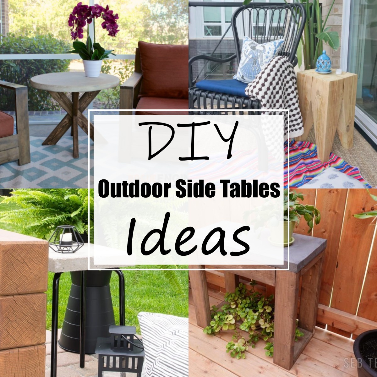 16 DIY Outdoor Side Table Ideas For Home Decor All Sands