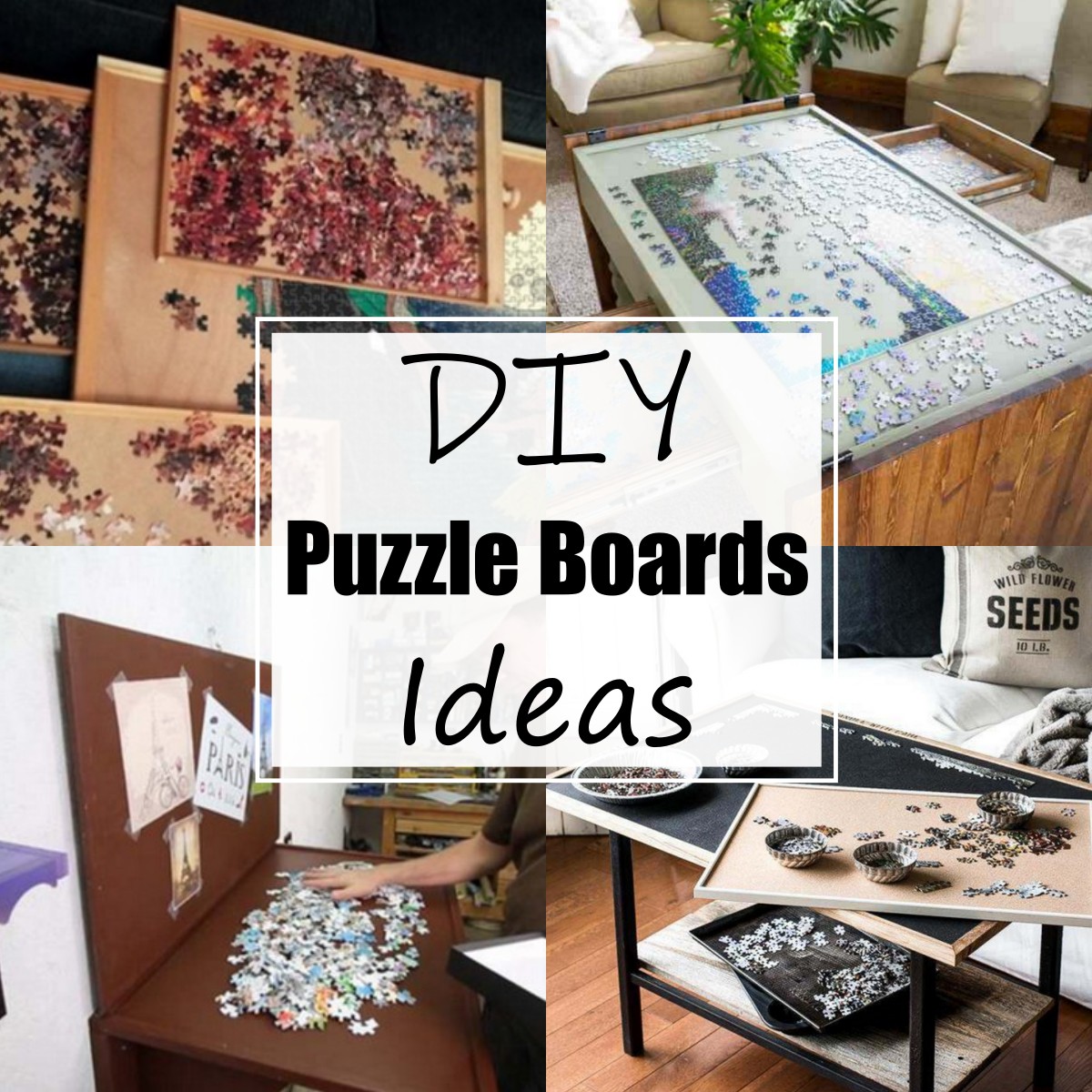 17 Easy DIY Puzzle Board Ideas With Different Materials All Sands