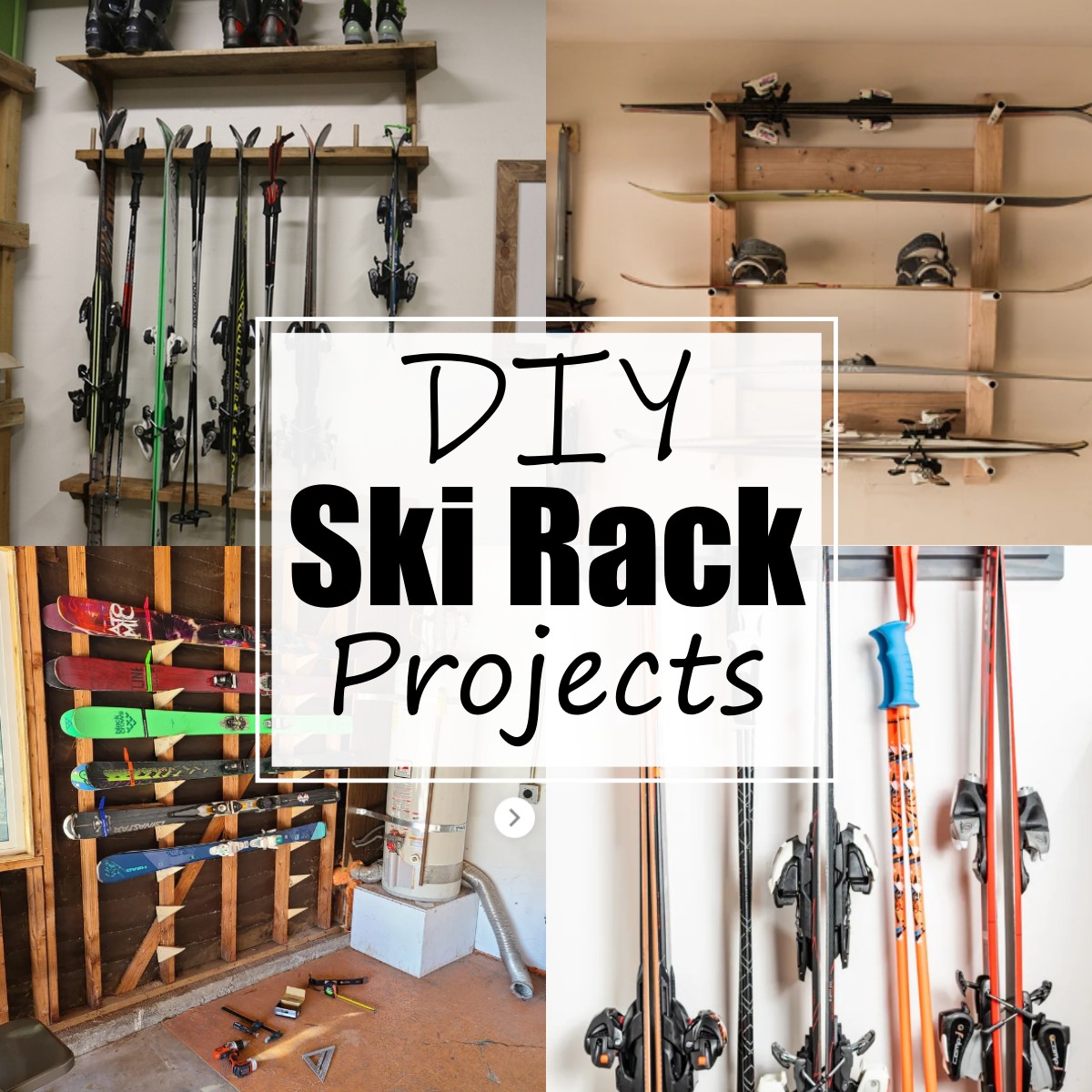 13 DIY Ski Rack Projects For Organizing Your Skiing Boards All Sands