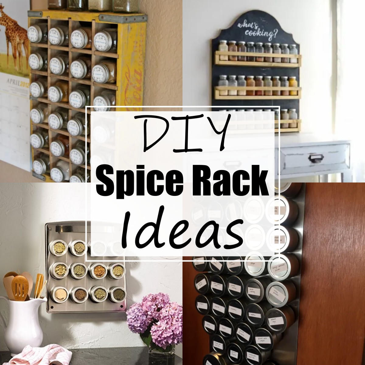 16 DIY Spice Rack Ideas For Your Kitchen All Sands