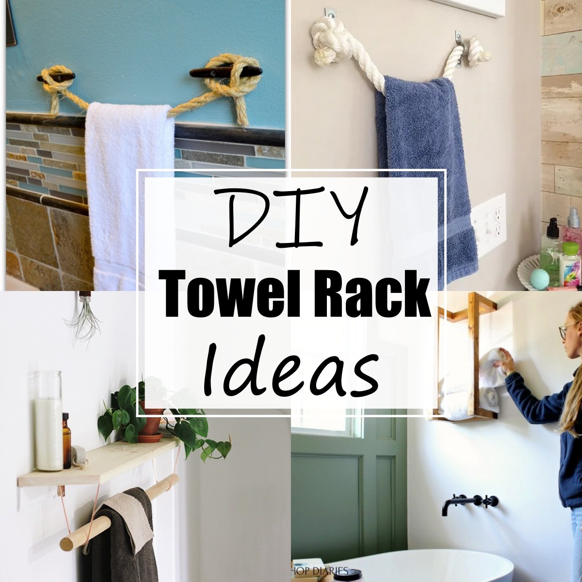 18 DIY Towel Rack Ideas For Your Bathroom All Sands