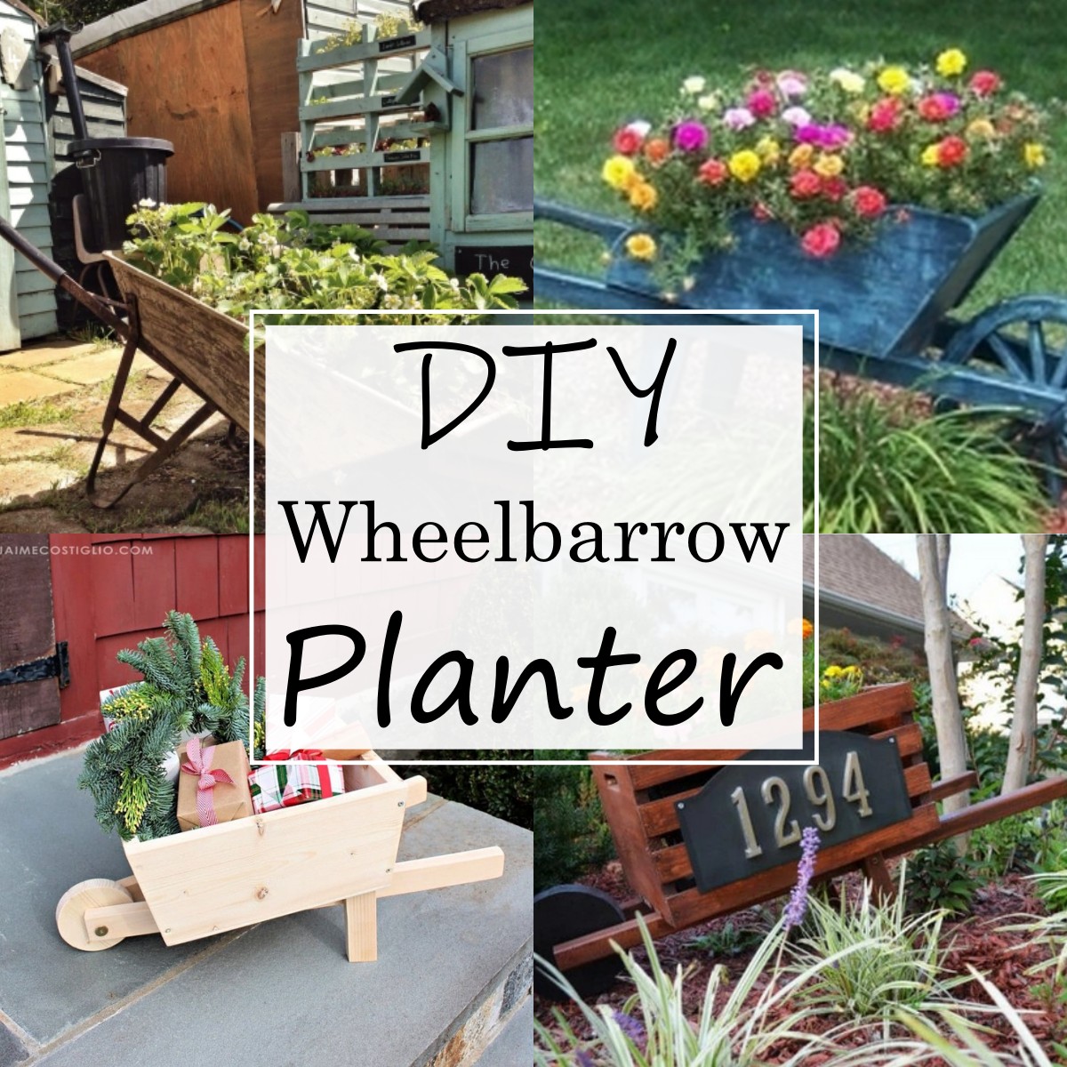 13 DIY Wheelbarrow Planter Plans For Gardening Lovers All Sands