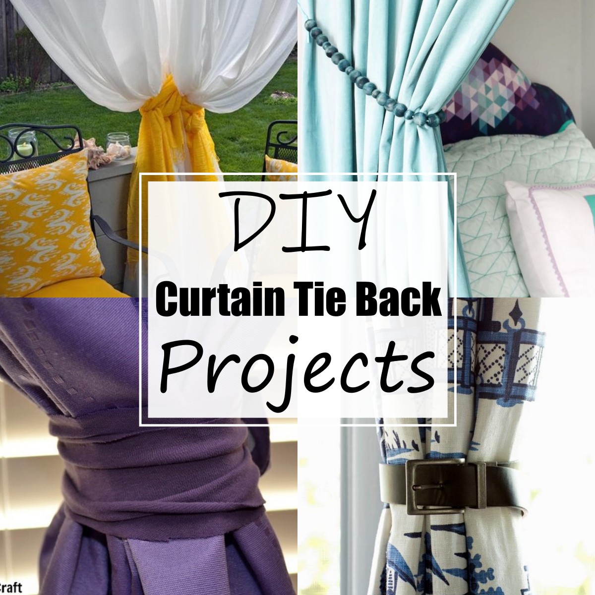 24 DIY Curtain Tie Back Projects For Your Home All Sands