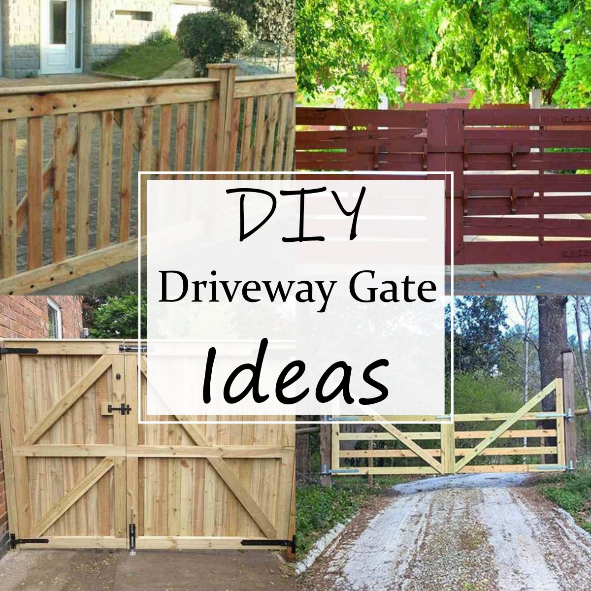 15 DIY Driveway Gate Plans For Adding Privacy - All Sands